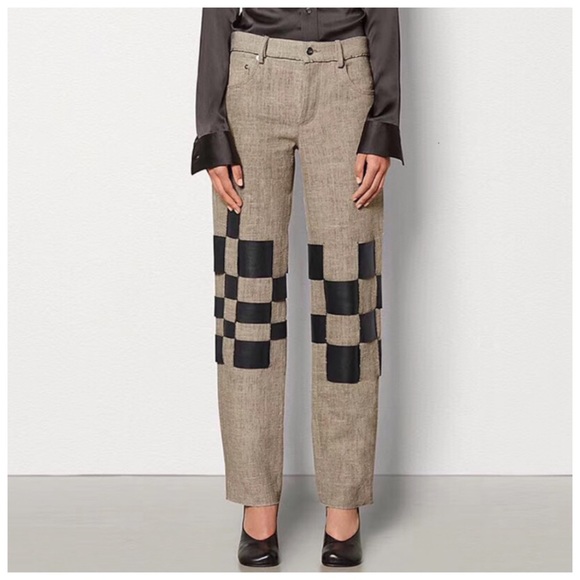 Pants - The Gussi Cashmere Vegan Leather Accent Pants